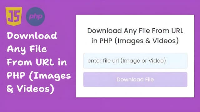 download file from url in php